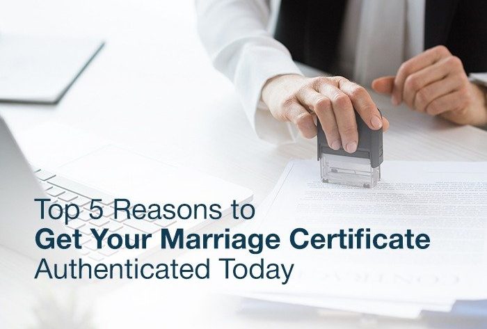 Marriage certificate authentication