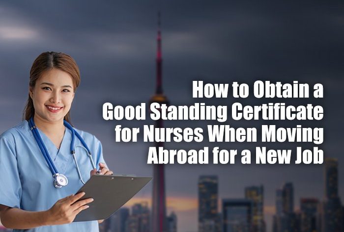 Good Standing Certificate for Nurse