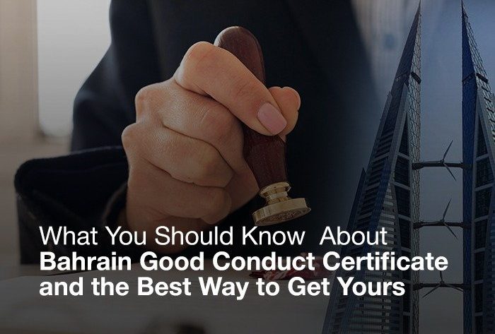 Bahrain Good Conduct certificate