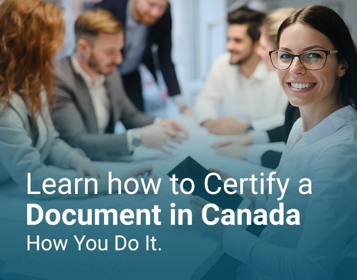 How to certify a document in canada