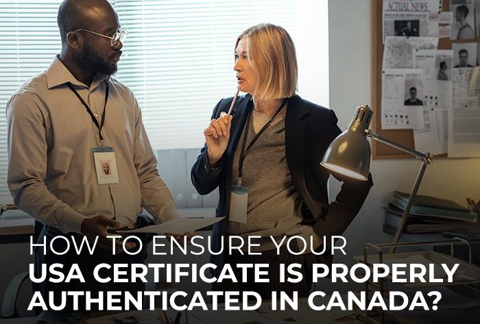 USA Certificate Authentication in Canada
