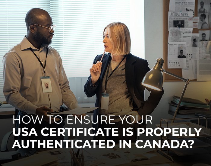 USA Certificate Authentication in Canada