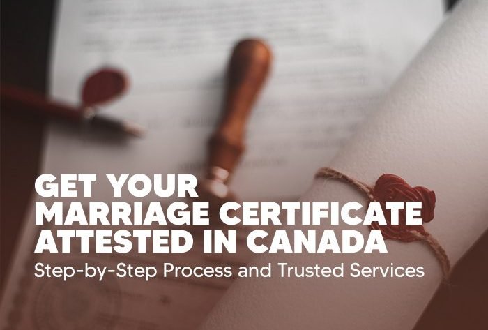 Get your Marriage Certificate Attested In canada