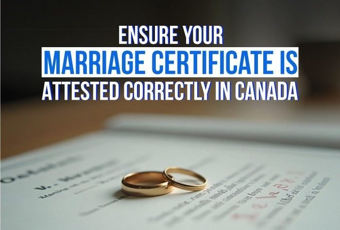 Marriage certificate attestation in canada