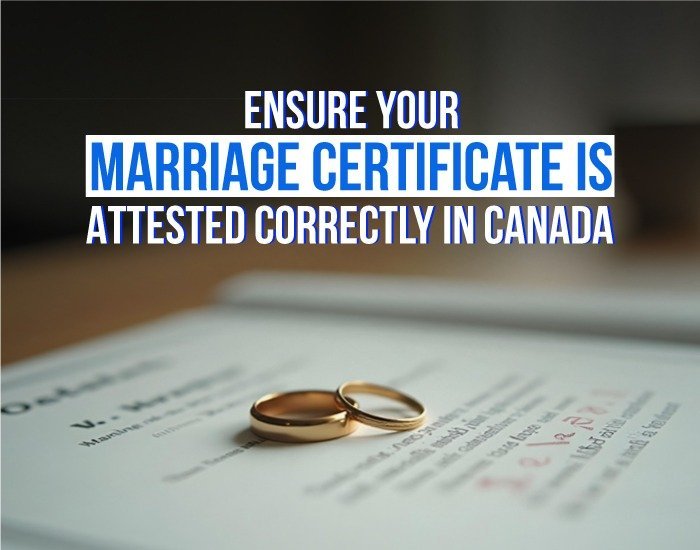 Marriage certificate attestation in canada