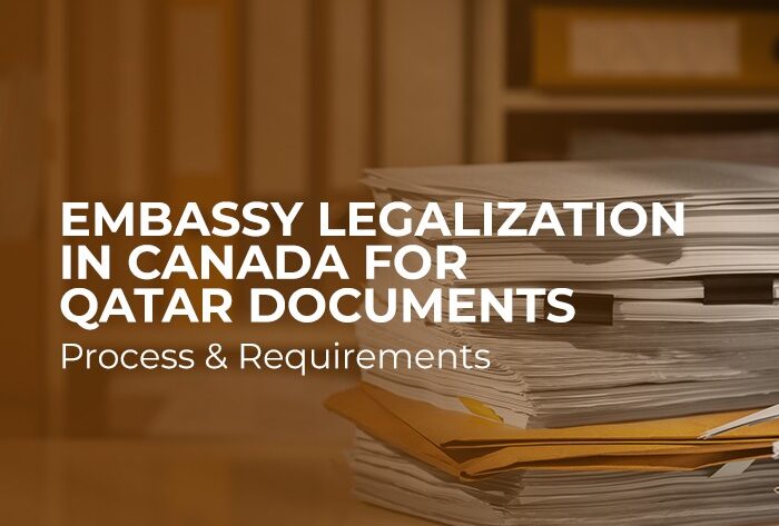 Qatar Embassy Legalization in Canada