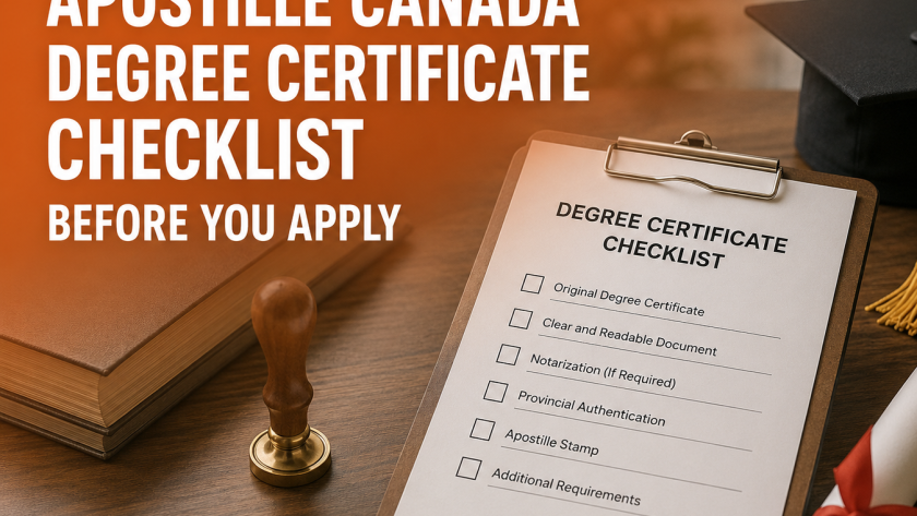 Apostille Canada Degree Certificate