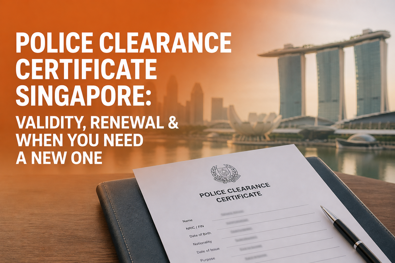 Police Clearance Certificate Singapore